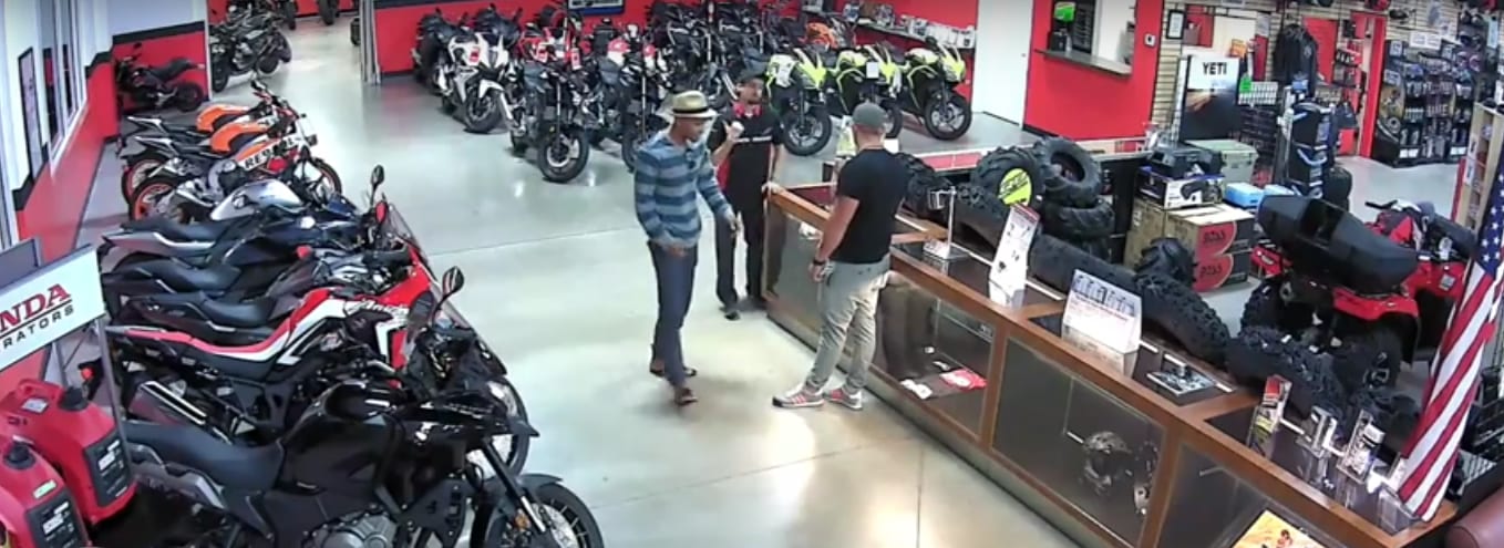 Burglars Hit Honda Motorcycle Dealership