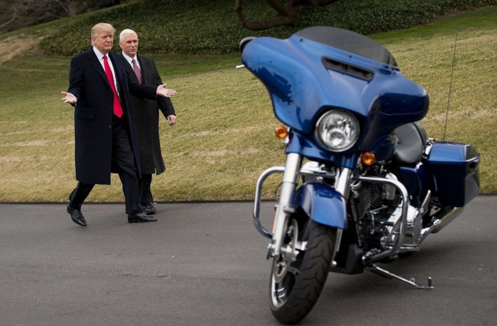 Trump Meets Harley-Davidson Executives at the White House